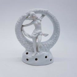 Danseuse art déco porcelaine allemande Relpaw 572 Flower frog Weiss Kühnert & Co