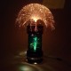 Lampe fibre verre optique tournante fiber optic lamp 70's vintage