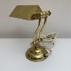Petite lampe a poser style liseuse en métal doré vintage