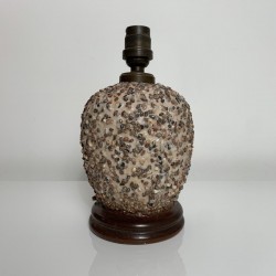 Pied de lampe Art Deco DLG Jean Besnard Primavera Louis Dage gravillons