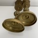 Paire de bougeoirs en bronze laiton epoque Napoleon 3 décor chinois japonisant