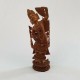 Statue déeese Thailande bois sculpté Inde no bouddah handmade wooden carved