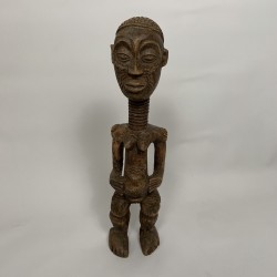 Statue Statuette femme Africaine en bois scuplté Baoule Art Africain