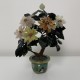 Arbre bouquet en pierre dure sculplté chine email cloisonné Chine XXe