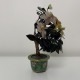 Arbre bouquet en pierre dure sculplté chine email cloisonné Chine XXe