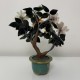 Arbre bouquet en pierre dure sculplté chine email cloisonné Chine XXe