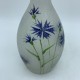 Bouteille carafe en verre emaillé fleur bleuet Style Periode Art Nouveau Legras