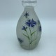 Bouteille carafe en verre emaillé fleur bleuet Style Periode Art Nouveau Legras