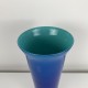 Grand vase en opaline style scandinave dégradé de bleu