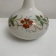 Vase ancien en opaline décor floral peint DLG Baccarat epoque 19e