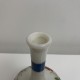 Vase ancien en opaline décor floral peint DLG Baccarat epoque 19e