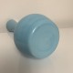 Vase vintage en opaline bleue de style scandinave