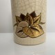 Vase rouleau emaux de LONGWY décor nenuphar forme 3353