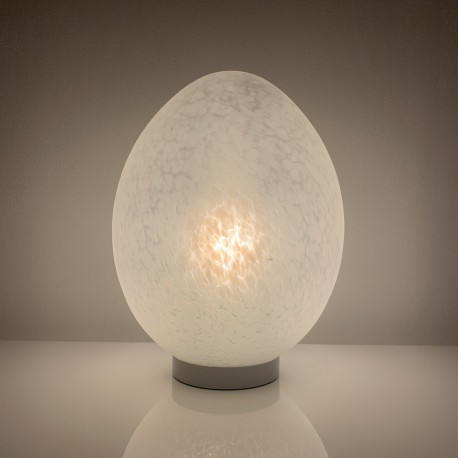 Lampe Oeuf Vianne Ben Swildens verre moucheté