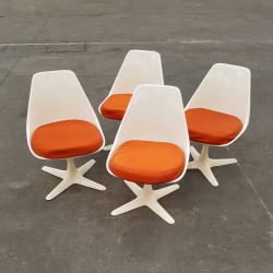 4 chaises Arkana vintage