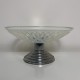 Coupe centre table vide poche Art Deco chrome opalescence