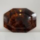 Plateau de service vintage écaille tortue hexagonal DLG Mercier Christian Dior