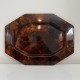 Plateau de service vintage écaille tortue hexagonal DLG Mercier Christian Dior