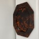 Plateau de service vintage écaille tortue hexagonal DLG Mercier Christian Dior