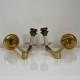 Paire d'appliques en laiton doré articulé liseuse chevet