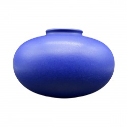 Vase allemand en céramique émail bleu Fat Lava Era 690 18 Bay Keramik