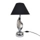 Lampe moderniste en metal chromé