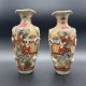 Paire de Vases Satsuma 29 cms Japon debut XXe