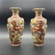 Paire de Vases Satsuma 29 cms Japon debut XXe