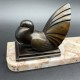 Cadre porte photo Art Deco Pigeon Colombe regule 1930