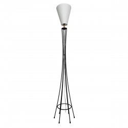 Lampadaire fer forgé forme diabolo vintage inspiration Motte