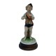 Figurine en porcelaine Galos musicien enfant gavroche joueur de cymbale