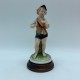 Figurine en porcelaine Galos musicien enfant gavroche joueur de cymbale