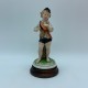 Figurine en porcelaine Galos musicien enfant gavroche joueur de cymbale