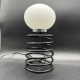 Lampe ressort vintage noir style Ingo Maurer Grand Modele