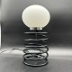Lampe ressort vintage noir style Ingo Maurer Grand Modele