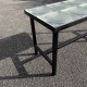 Table basse moderniste carreaux de verre Saint Gobain dlg Adnet Chareau