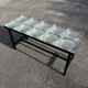 Table basse moderniste carreaux de verre Saint Gobain dlg Adnet Chareau