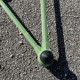 Lampe d'établi Jielde Lak 2 bras de couleur verte.