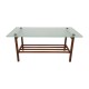 Table basse scandinave plateau verre