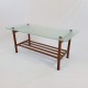 Table basse scandinave plateau verre