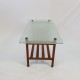 Table basse scandinave plateau verre