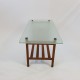 Table basse scandinave plateau verre