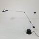 Grande lampe de bureau halogène années 80