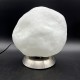 Lampe os tactile design vintage globe opaline blanc mat intensité réglable