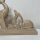 Céramique Antilopes de Charles Lemanceau en barbotine Art Deco