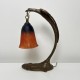 Lampe aigle en bronze de style Art Nouveau inspiration Ranc