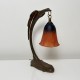 Lampe aigle en bronze de style Art Nouveau inspiration Ranc