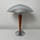 Lampe champignon chrome style art deco dite de paquebot