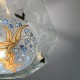 Vasque en verre émaillé Aurys Art Deco dans le style de Loys Lucha Décor de muguet