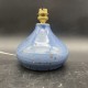 Pied de lampe boule gres pyrite bleu vintage